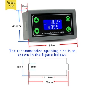 XY-WT04 WiFi Remote Digital <b>Thermostat</b>, High Temperature <b>Controller</b> with K-type Thermocouple, Temperature Range -99℃ to 999 - Product Image 3