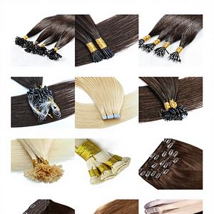 Extensiones de Cabello Virgen Europeo Alineado con Punta Plana, Cabello Ruso en Paquetes, Ondulado Natural, Liso Sedoso, Nuevo - Product Image 1