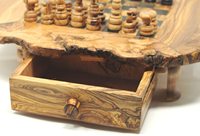 Jeu d'échecs en bois Olive, plateau de table, style campagnard, pour tous les ans, nouvelle collection