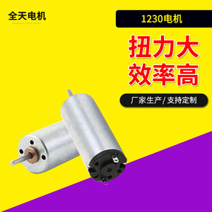 Moteur CC à balais 1230 Mini pour rasoir, tondeuse électrique, serrure de porte intelligente, modèle d'avion – Haute efficacité du couple - Product Image 1