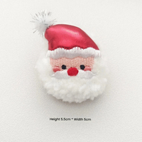 Dropshipping Cadeau HQ Arbre de Noël en peluche, composants de bijoux, broches mignonnes de dessin animé, bonhomme de neige, renne, accessoires de vacances, un cadeau
