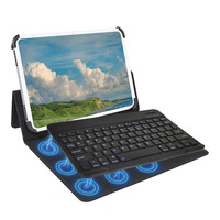 Slim universel 9.7 "10.1" 10.2 "10.5" 10.9 "11" étui pour clavier de tablette support étui folio housse avec clavier pour IPad, Samsung