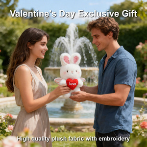 Venta al por mayor de peluche de conejo ángel de 20 cm, juguete de peluche personalizable OEM/ODM, muñeco de oso de peluche, peluche romántico para San Valentín, para niñas, para aliviar el estrés - Product Image 2