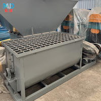 Mélangeur à ruban horizontal en acier au carbone SUS304/SUS316 pour engrais, 5,5-15 kW, 1,5-8 T/H, résistant à l'usure, économe en énergie