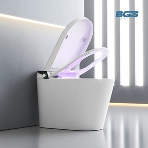 Nhà Vệ Sinh Thông Minh Với UVC Khử Trùng Nước Nóng Ghế Tự Động Đôi Flush Tiết Kiệm Nước Thiết Kế P-Trap/S-Trap Cho Khu Dân Cư Sử Dụng - Product Image 6