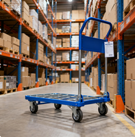 Chariots de manutention à rouleaux fabriqués en usine, divers matériaux, tailles personnalisées, capacités de charge robustes, utilisation pour le shopping, efficaces