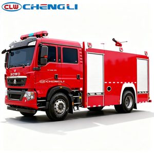 Camion de lutte contre l'incendie à mousse longue portée et puissant HOWO 8T avec réservoir de mousse en acier inoxydable 304 - Product Image 2