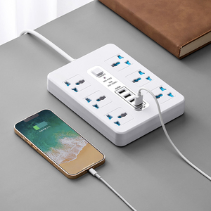 Bộ Chuyển Đổi Nhiều Phích Cắm Điện Sạc USB 6 Chiều Chất Lượng Cao Ổ Cắm Nối Dài Thông Dụng Có Bảo Vệ Quá Tải - Product Image 2