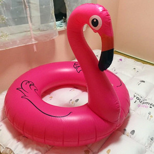 <b>Inflatable</b> Flamingo Swimming Ring 90cm Thickened PVC Pool <b>Float</b> Adult Water Ride For Pool Water Park - Product Image 3