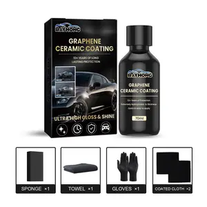 Atacado Rayhong Grafeno Carro Revestimento Cerâmico Repelente De Água Alto Brilho Brilho Película Protetora Anti Scratch Manutenção Pintura