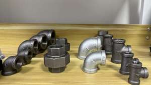 Conector cruzado maleable <span class=keywords><strong>galvanizado</strong></span>, Conector de tubería roscada de cuatro vías - Product Image 6