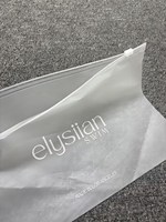 Sacs à fermeture éclair en PE givré, écologiques, recyclables, imperméables, pour chaussures et vêtements, impression offset, faible MOQ 100 pièces, logo personnalisé