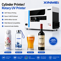 Impresora UV Rotativa XINMEI, Impresora de Cilindros para Botellas de Agua, Vasos y Tazas, Máquina de Impresión UV de 360 Grados, Cabezal de Impresión Epson I1600