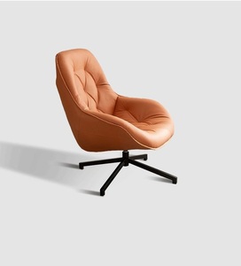 Sedia a <span class=keywords><strong>Dondolo</strong></span> Moderna ed Ecologica in Pelle PU con Schienale Alto e Braccioli Curvi - Seduta Singola per Casa/Ufficio - Product Image 6