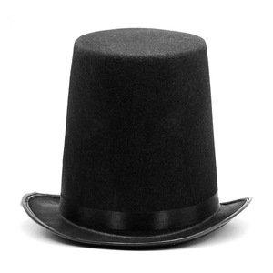 Sombrero de vaquero con luz LED, mago, circo, Vintage, fieltro negro, sombrero alto, sombreros de fiesta de Festival de Navidad - Product Image 1