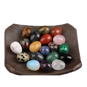 Piccolo Cristallo Naturale di Lapislazzuli, Occhio di Tigre, <span class=keywords><strong>Giada</strong></span> 20x15mm, Pietra <span class=keywords><strong>Grezza</strong></span> a Forma di Uovo, Ornamento per Casa, Regalo Lucidato per Pasqua - Product Image 5