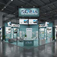 Stand d'exposition modulaire portable SEG Light Box 3x6 avec cadre en aluminium et tissu tendu de nouvelle conception pour les stands de salons professionnels