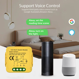 Module de relais intelligent <span class=keywords><strong>Homekit</strong></span> Matter WiFi pour la domotique, compatible avec <span class=keywords><strong>Homekit</strong></span>, Smartthings, Alexa, Google 1/2/3CH - Product Image 6