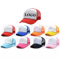 Gorra de béisbol de sublimación de dos tonos con logotipo personalizado, sombrero de conductor de camión de malla de verano a la moda, Correa Snapback ajustable, Hip Hop para exteriores