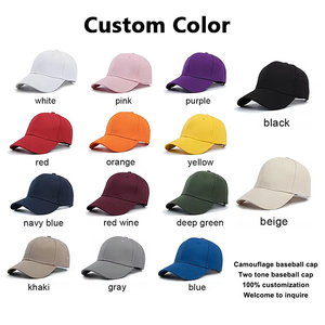 Tùy Chỉnh 100% Chất Liệu Cotton Màu Đen Bóng Chày Phụ Nữ Mũ Với Thể Thao Đồng Bằng Logo Thêu Có Thể Điều Chỉnh Mũ Bóng Chày Cho Nam Giới - Product Image 5