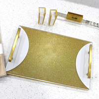 Plateau de service en acier inoxydable, planche à pain au fromage en Lucite, ensemble de couteaux