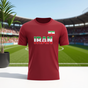 Maglia da Calcio dell'Iran Rossa Bianca Verde, Jersey per Tifosi Personalizzabile con Nome e Numero 10 - Product Image 3