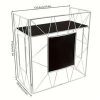 Truss pliable portatif de cabine de DJ d'alliage d'aluminium pour des événements de concert de barre de club présentoir mobile d'étape