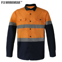 Vêtements de travail haute visibilité pour la construction, veste de travail, uniforme, combinaison de travail pour hommes, vêtements de sécurité industrielle, chemise réfléchissante