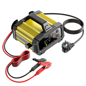 เครื่องชาร์จแบตเตอรี่รถยนต์แบบพกพา 12-24V ใช้ได้กับทุกยี่ห้อ แบบแฮนด์ฟรี 8A 20A 25A สำหรับแบตเตอรี่ Lifepo4 และตะกั่วกรด พร้อมฟังก์ชั่นสตาร์ทเครื่องยนต์ - Product Image 5