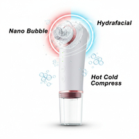 Nettoyeur facial à bulles nano, aspirateur de points noirs, aspirateur de pores avec chauffage et refroidissement, appareil de beauté hydro-facial pour usage domestique