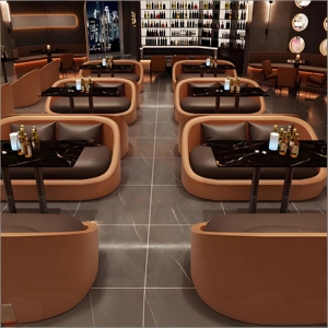 Muebles Personalizados para Cafeterías y Bares: Sofás de Estilo Industrial <span class=keywords><strong>Chic</strong></span> con Mesas - Product Image 3