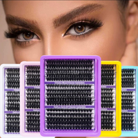 Cils en grappe effet volume naturel, épais et spectaculaires, pour un look complet, en plateau, vente en gros, fournitures pour distributeurs de produits de beauté, cils personnalisables avec logo