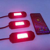 Universal 4Pods Led Rgbw Rocklights 8 Pods Motocicleta Underglow Luces Rgb Rocker Luces Chiassis Coche Luz