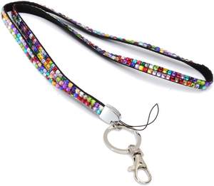 Customcard Rhinestone Breakaway Bling Lanyard com titular do cartão ID - Product Image 1