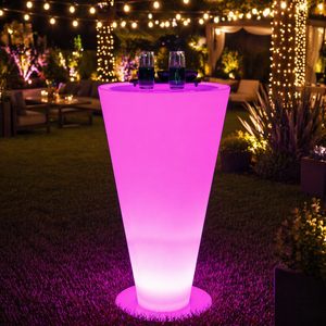 Promotionele Gloeiende Hoge Top Lounge Pub Koffie Licht Up Cocktail <span class=keywords><strong>Club</strong></span> Led Nachtclub Bar Stoel En Tafels - Product Image 2