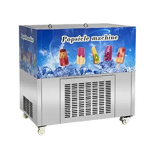 Máquina Comercial de 4 moldes para hacer helados, máquina para hacer paletas de hielo para negocios de aperitivos