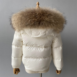 Doudounes pour enfants à capuche avec col en vraie fourrure, chaudes, coupe-vent, matelassées, pour filles et garçons, manteau <span class=keywords><strong>d</strong></span>'hiver en duvet de plumes pour enfants, vente en gros - Product Image 5