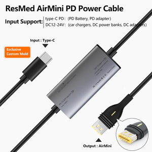 Cordon d'alimentation ResMed <span class=keywords><strong>AirSense</strong></span> 11 24V <span class=keywords><strong>CPAP</strong></span> Power Supply 65W AC to DC Adapter for AutoSet Elite <span class=keywords><strong>CPAP</strong></span> Machine Air11 Machine - Product Image 3