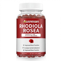 Gummies d'extrait de Rhodiola Rosea 500mg SPL OEM Marque Privée – Soutien Concentration et Humeur, Compléments Énergétiques