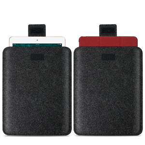 Housse d'ordinateur portable en feutre de laine Tracker Gear, simple, douce, antichoc, fermeture à clip, logo personnalisé disponible pour Macbook Air 8/10/12/14 pouces - Product Image 5