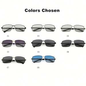 Gafas de Sol Retro de Moda 2025 con Logotipo Personalizado, Protección UV400, Marco de Aleación, Fotocromáticas y Polarizadas para Hombre y Mujer - Product Image 6