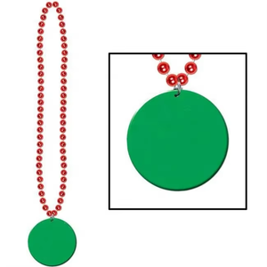 マーディグラビーズネックレスパーティーデコレーション用プラスチック製カスタムロゴプリント - Product Image 5