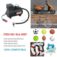 Compresseur d'air numérique portable 12V personnalisable pour pneus, 300 PSI, débit d'air 12 L/min, en plastique, autonomie supérieure à 20 min pour voiture