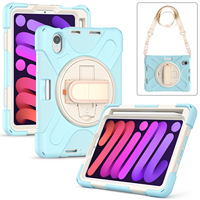 Pour iPad Mini 7th 2024 Mini7 Tablet Case Kids Safe Silicon PC Hybrid Shockproof Stand Tablet Cover Pour iPad MINI 6th 8.3 inch