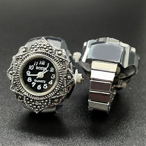 Relojes de Anillo para Mujer, Reloj de Anillo de Moda con Diamantes de Cuarzo para Dama, Gran Venta - Product Image 1