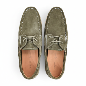 Chaussures bateau pour hommes en cuir véritable faites à la main, basses, à lacets, légères, respirantes, décontractées, polyvalentes et confortables - Product Image 5