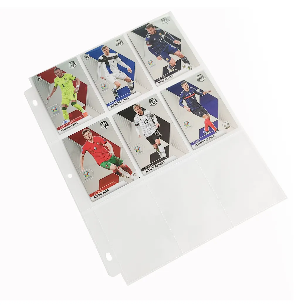 customize 9 Pocket Refill Pages for Standard Size Trading Cards Binder