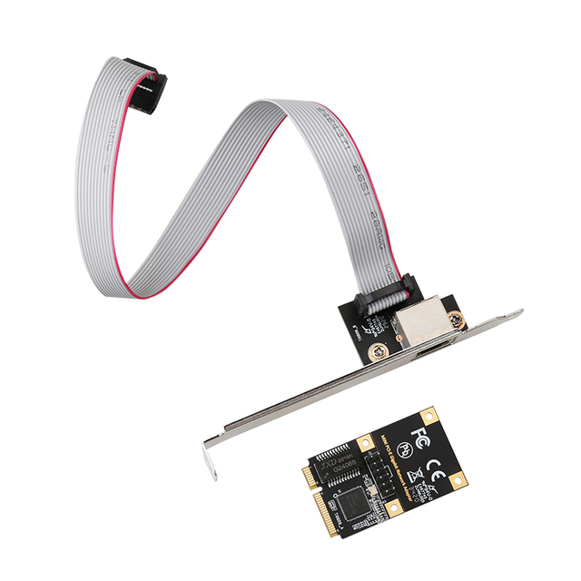 Mini PCIe M.2(B-Key and M-Key) to Single Port 10/100/1000M Gigabit Ethernet PCI Express Card Network Adapter I210 Lan Card