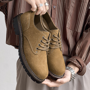 Botas de Trabajo de Cuero para Hombre, Estilo Retro, con Suela Gruesa, Elegantes y Modernas, Novedad 2026 - Product Image 4