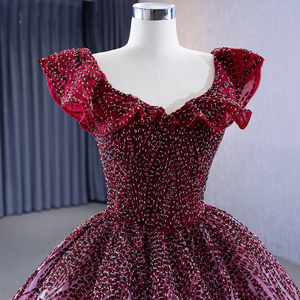 Para Jancember 231057 Chic Color degradado Lentejuelas Vestido de fiesta de noche para mujeres Maternidad Cintura natural Volantes - Product Image 2